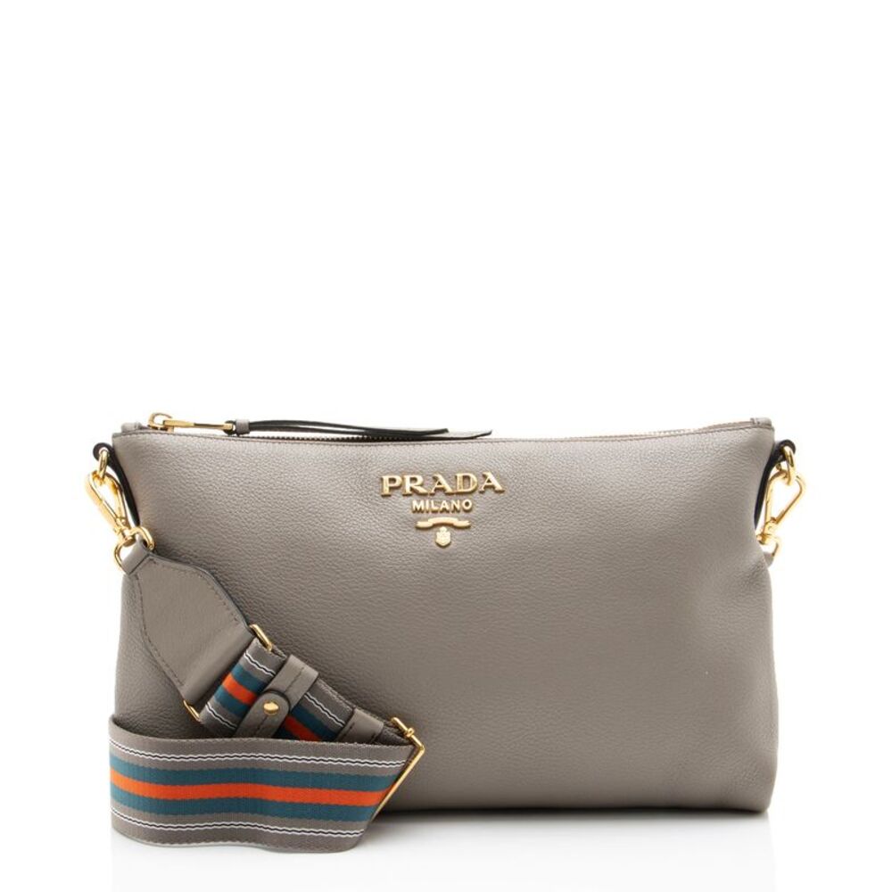 Prada Vitello Phenix Zip Crossbody